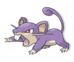 пазл Rattata - Покемон нормального типа, быстрый атакующий крыса